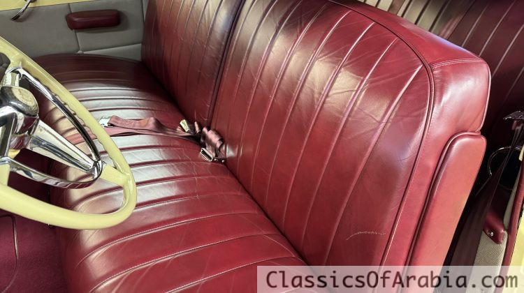 Convertible. Old body with modern drivetrain. 350 V8 / 700 automatic. Air ride. Disc brakes.