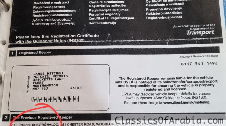 CR7 RONALDO ORIGINAL PORSCHE CAYENNE TURBO S