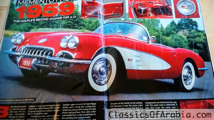 Corvette Fever Magazine centerfold Vette