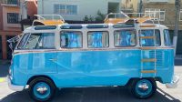 VW T1 split window bus Samba replica 1973